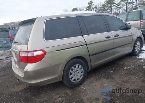 2007 Honda Odyssey Lx из США, поврежденный, VIN 5FNRL38277B119942